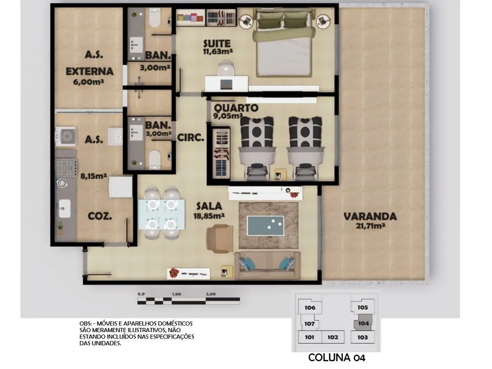 Casa de Condomínio, 2 quartos - Foto 21