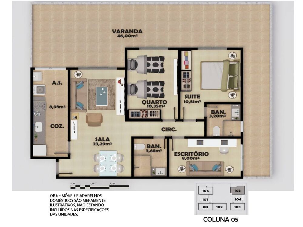 Casa de Condomínio, 2 quartos - Foto 3