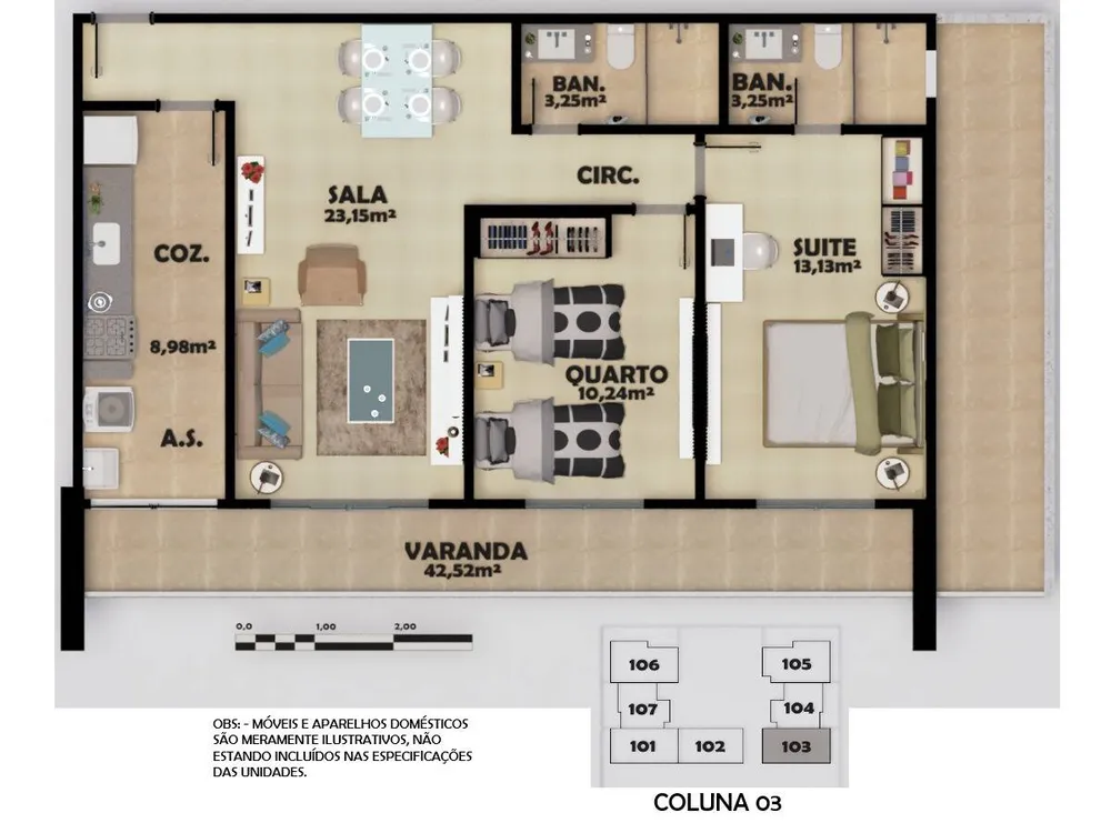Casa de Condomínio, 2 quartos - Foto 8