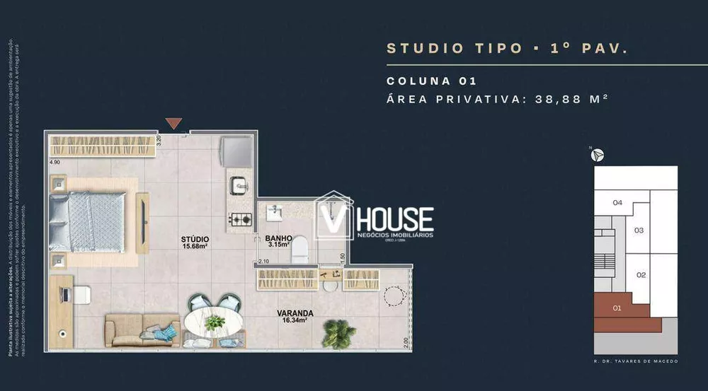 Apartamento, 2 quartos, 37 m² - Foto 51