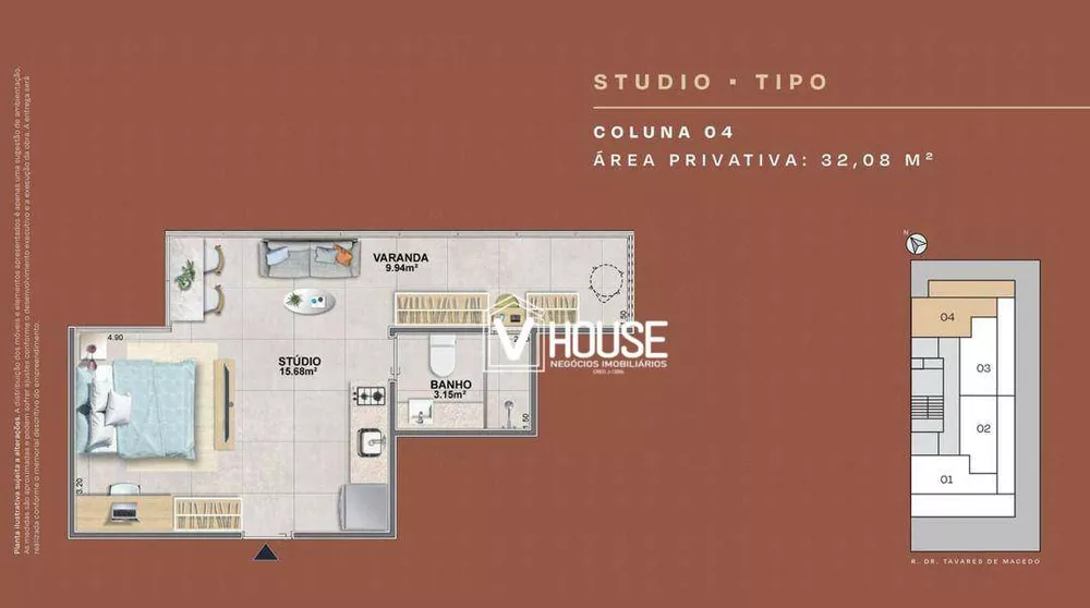 Apartamento, 2 quartos, 37 m² - Foto 3