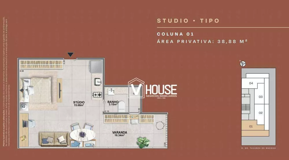 Apartamento, 2 quartos, 37 m² - Foto 59