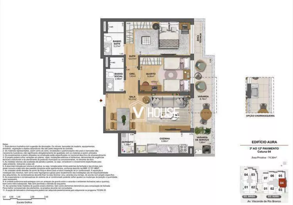 Apartamento, 3 quartos, 92 m² - Foto 65