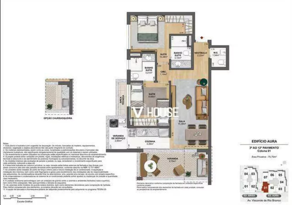 Apartamento, 3 quartos, 92 m² - Foto 45