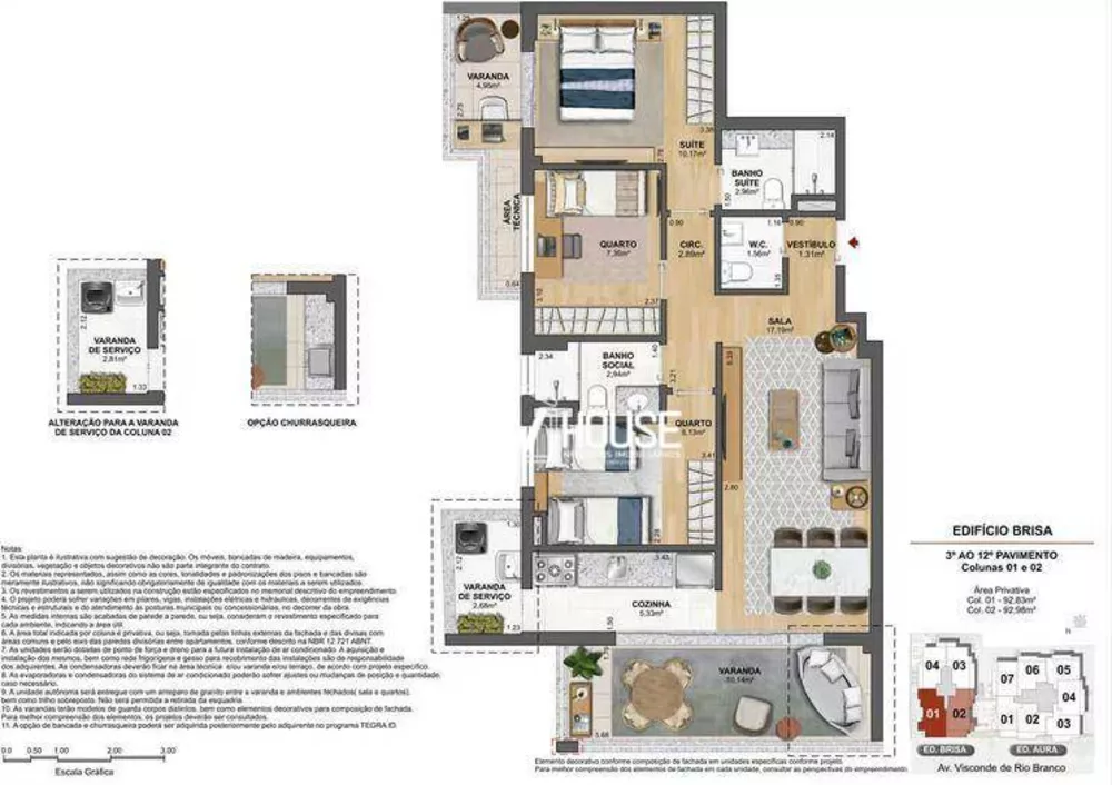 Apartamento, 3 quartos, 92 m² - Foto 53