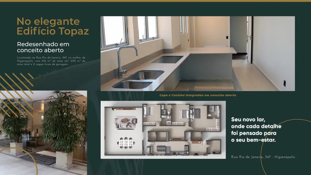 Apartamento, 3 quartos, 216 m² - Foto 2