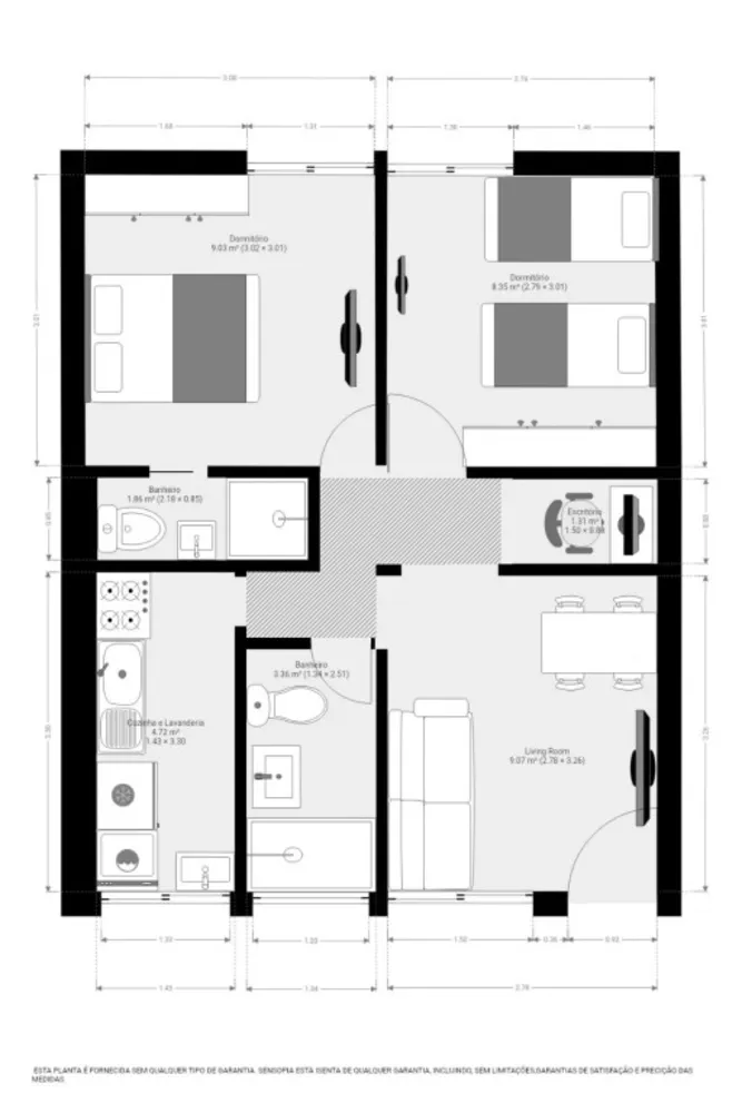Apartamento, 2 quartos, 48 m² - Foto 7