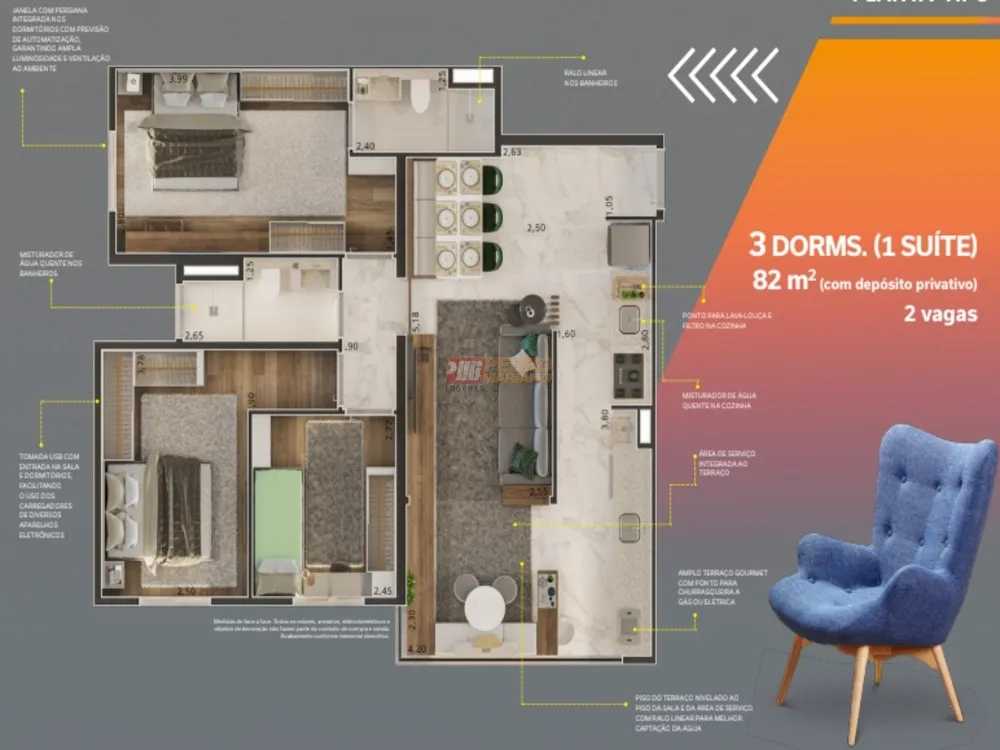 Apartamento, 3 quartos, 82 m² - Foto 16