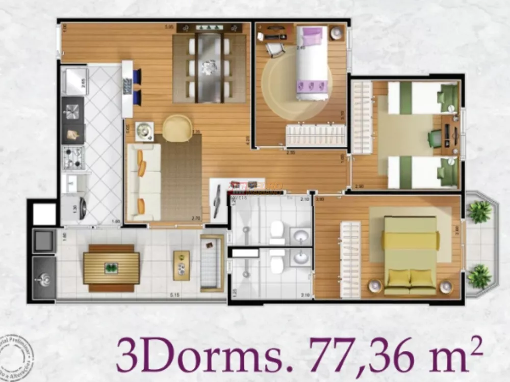Apartamento, 3 quartos, 80 m² - Foto 47