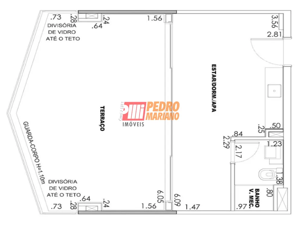Apartamento, 1 quarto, 42 m² - Foto 1