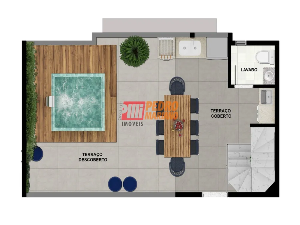 Cobertura, 2 quartos, 88 m² - Foto 9