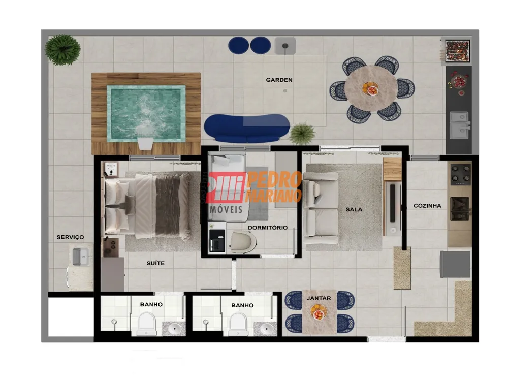 Cobertura, 2 quartos, 88 m² - Foto 8
