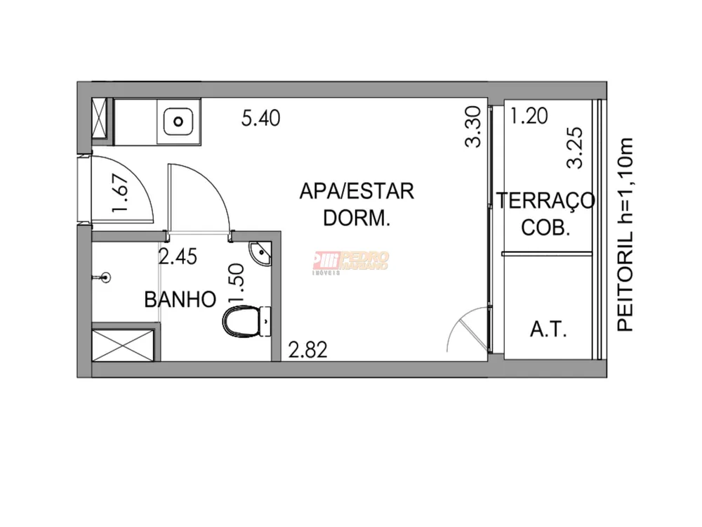 Apartamento, 1 quarto, 25 m² - Foto 7