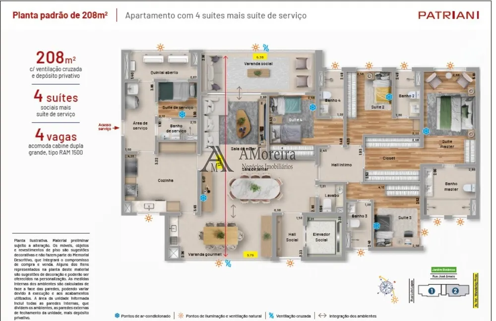 Apartamento, 4 quartos, 208 m² - Foto 5