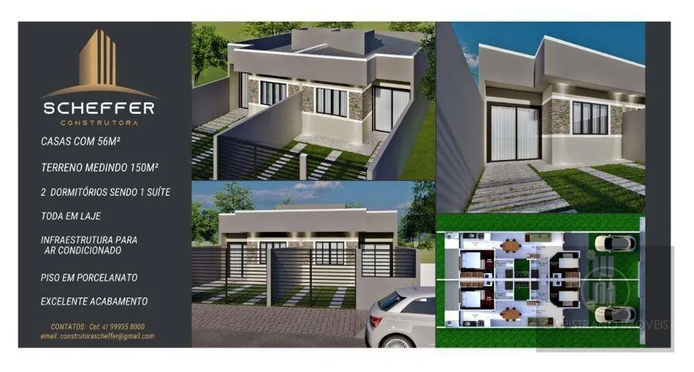 Casa, 2 quartos, 56 m² - Foto 1
