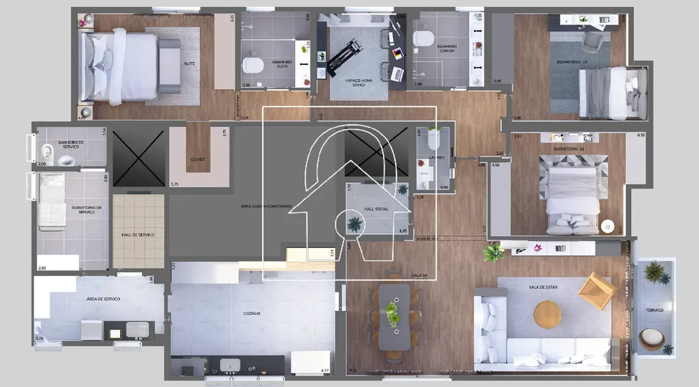 Apartamento, 3 quartos, 160 m² - Foto 5
