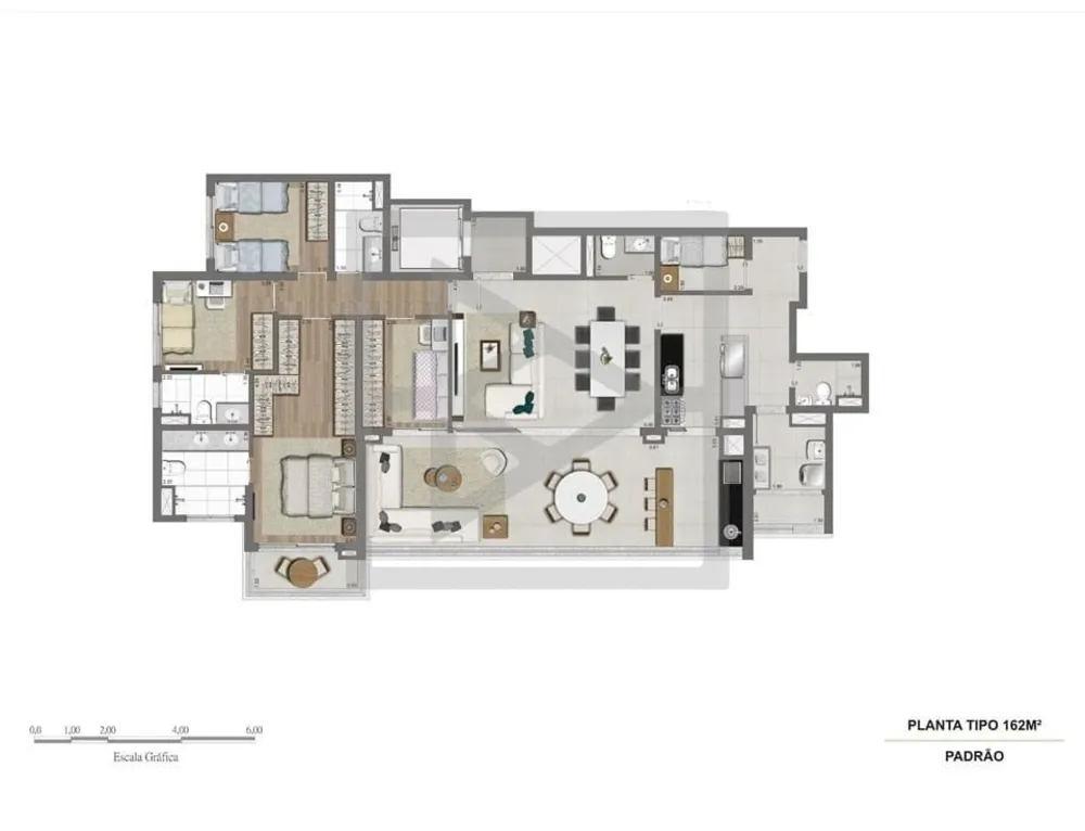 Apartamento, 4 quartos, 162 m² - Foto 1