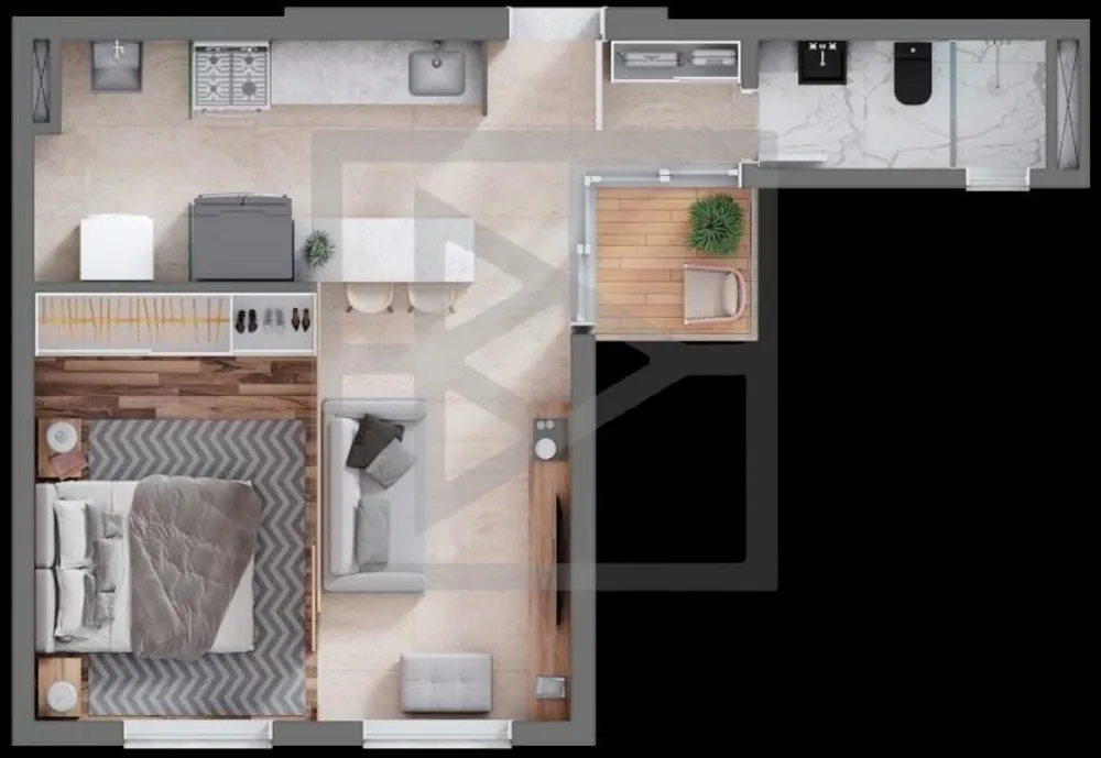 Apartamento, 1 quarto, 46 m² - Foto 20