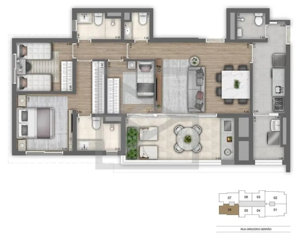 Apartamento, 3 quartos, 104 m² - Foto 5
