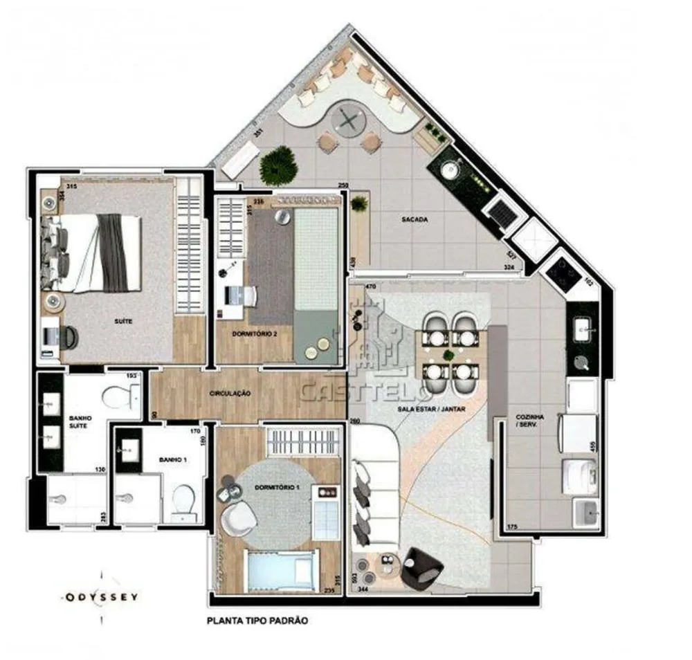 Apartamento, 3 quartos, 86 m² - Foto 1