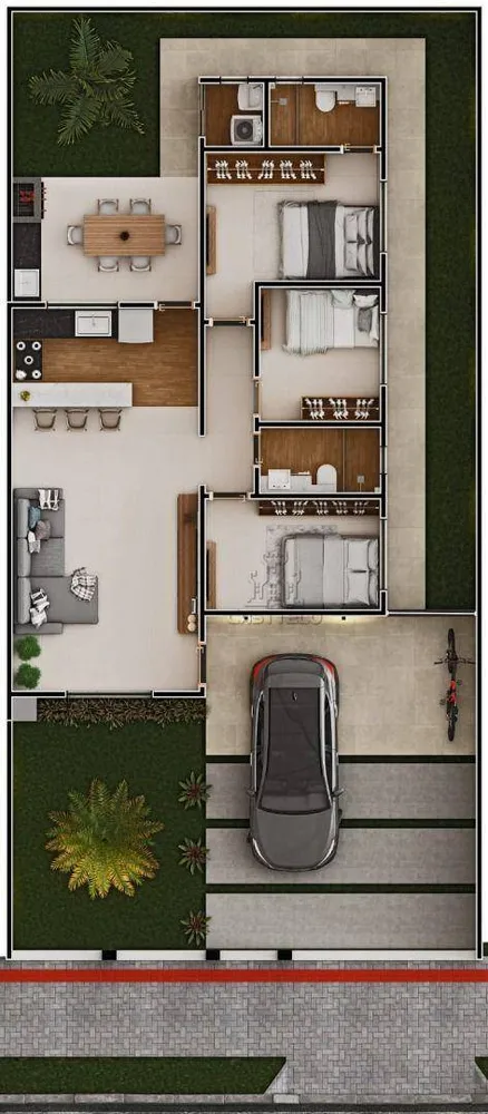 Casa, 3 quartos, 102 m² - Foto 2
