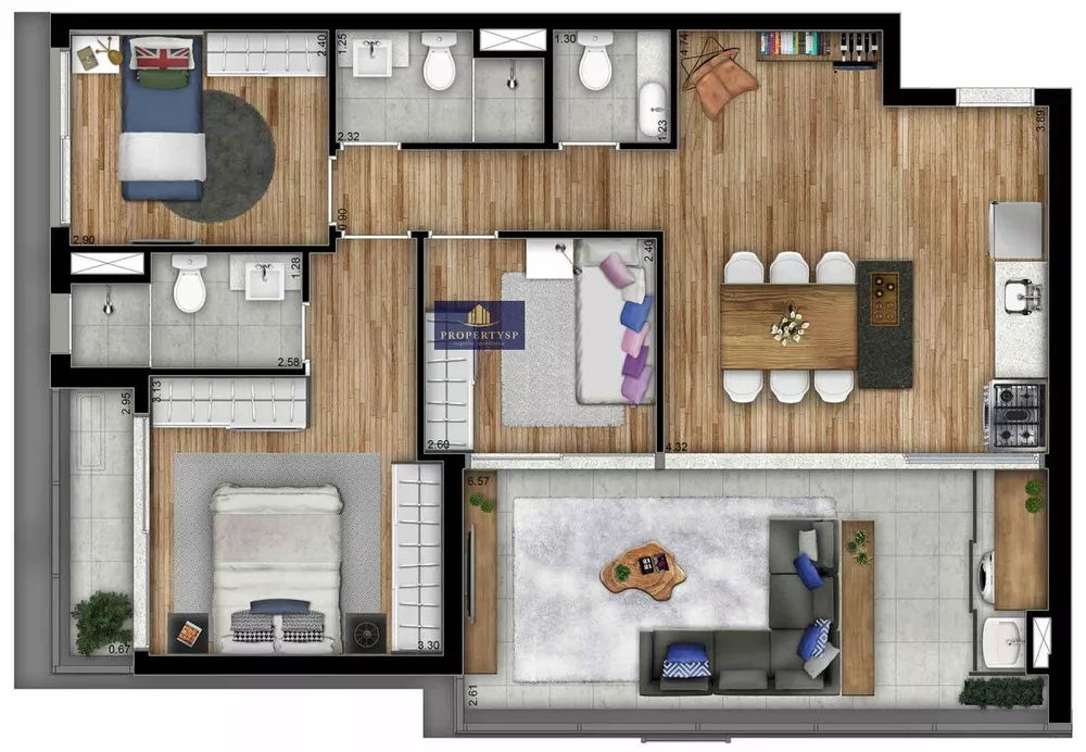 Apartamento à venda com 2 quartos, 67m² - Foto 13