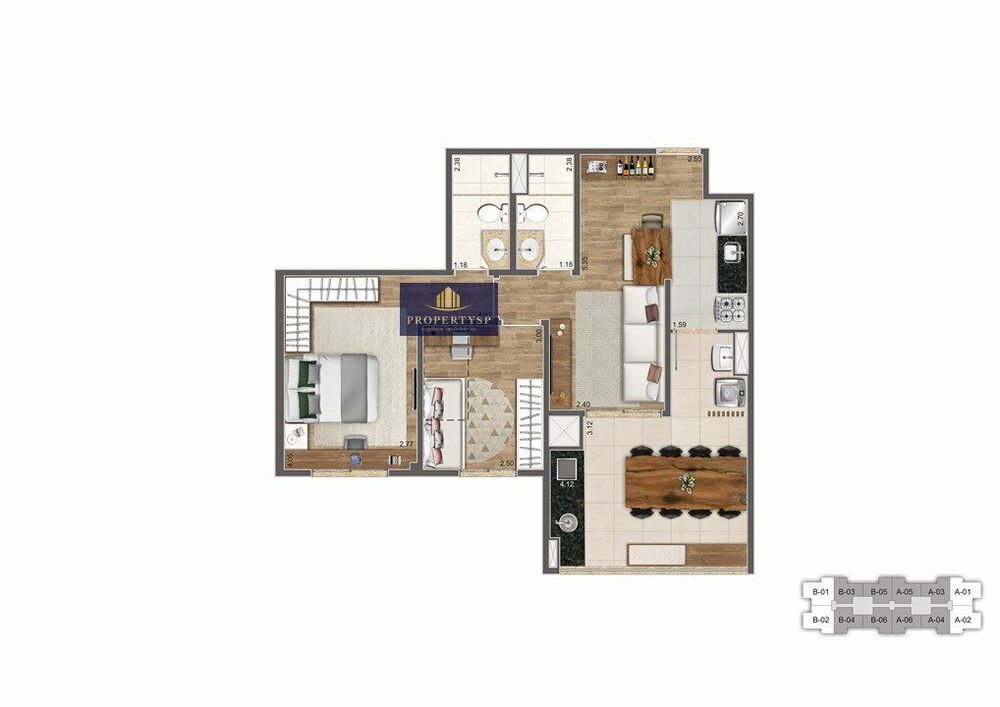 Apartamento, 2 quartos, 68 m² - Foto 4