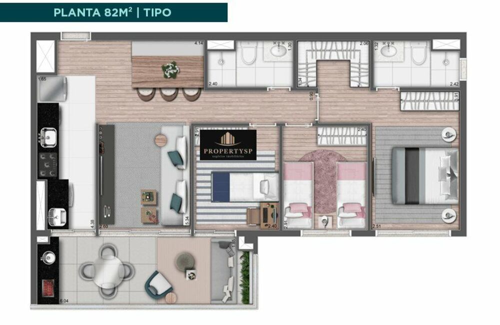 Apartamento, 2 quartos, 65 m² - Foto 13