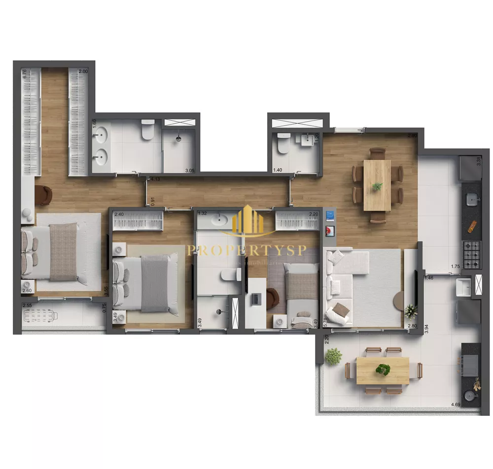 Apartamento à venda com 3 quartos, 97m² - Foto 6