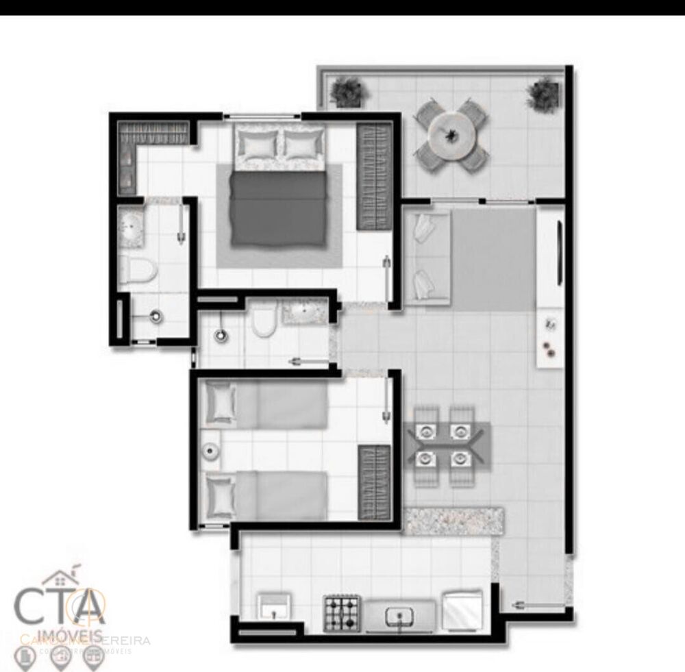 Apartamento, 2 quartos, 58 m² - Foto 6