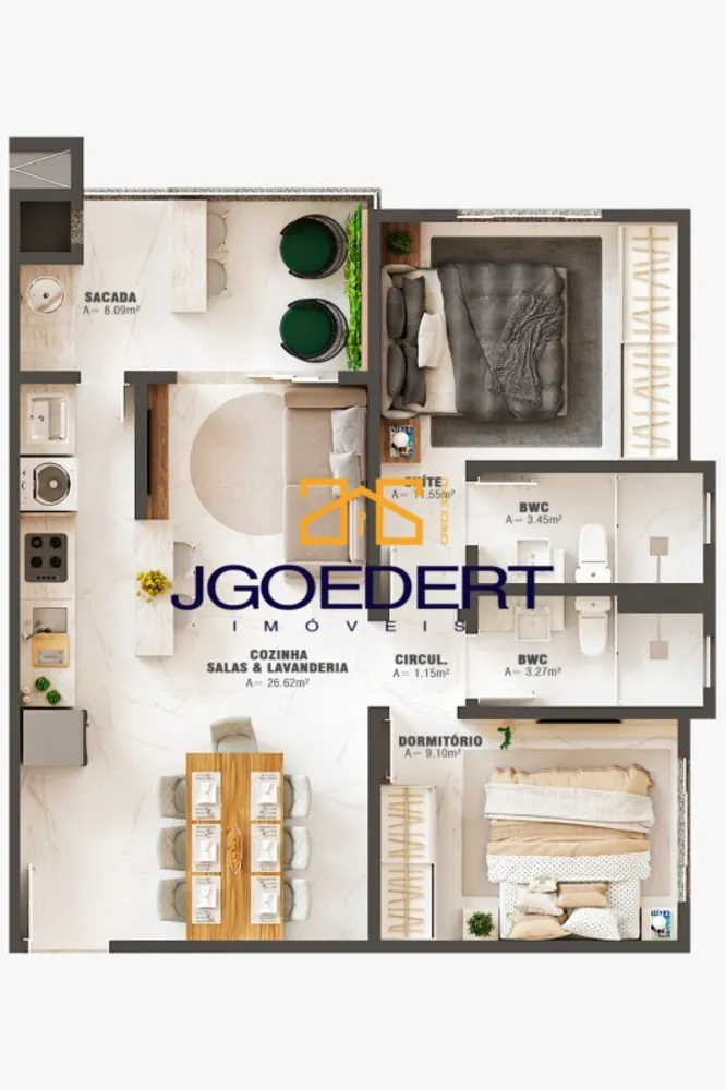Apartamento, 2 quartos, 73 m² - Foto 14