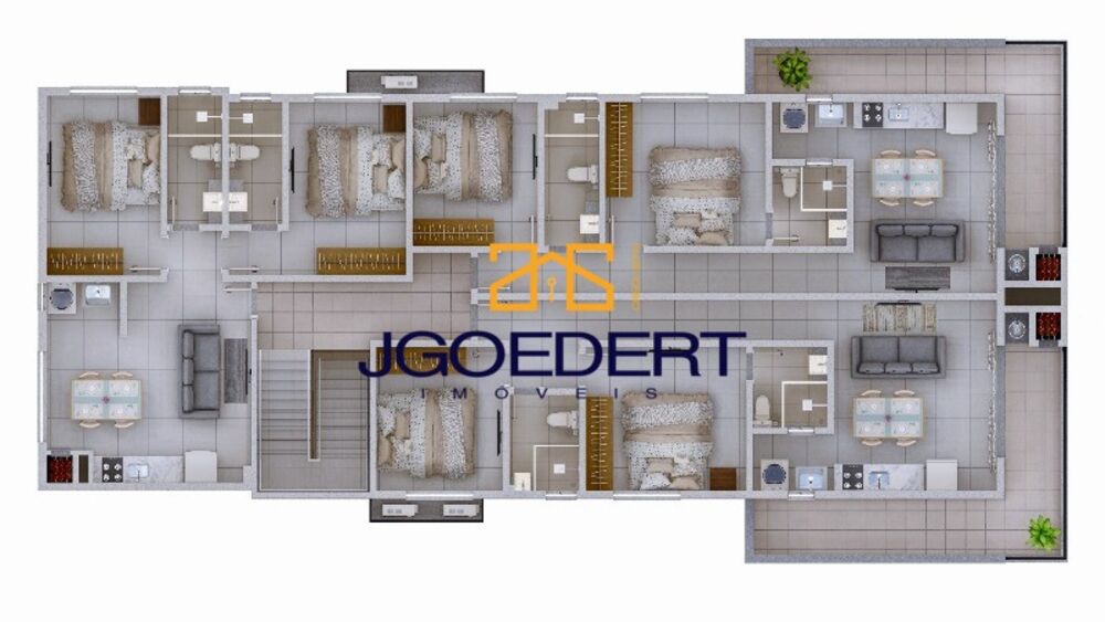 Apartamento à venda com 2 quartos, 57m² - Foto 3