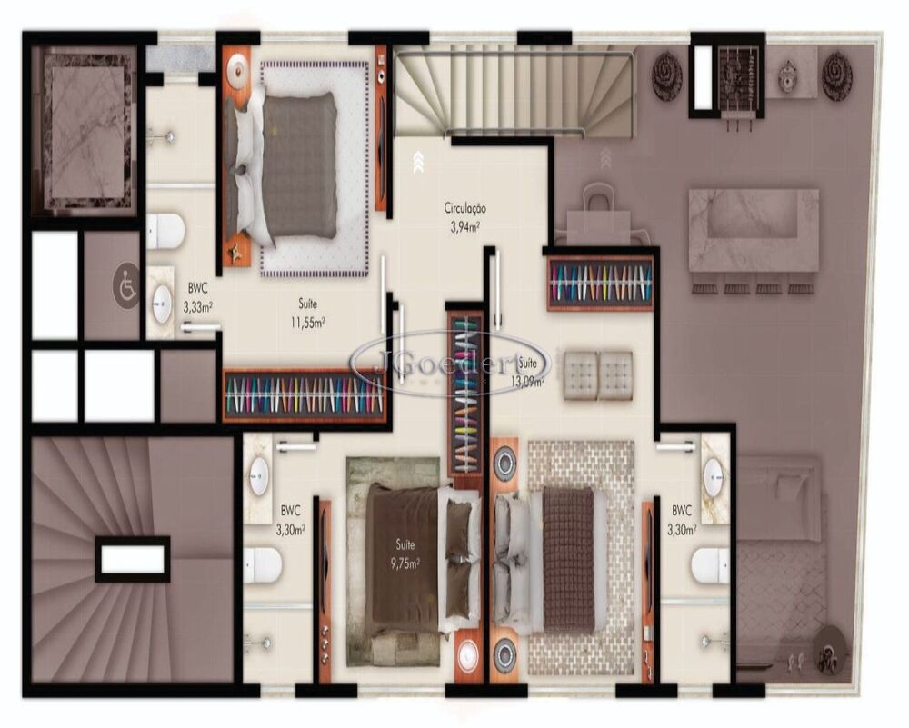 Apartamento, 3 quartos, 228 m² - Foto 12