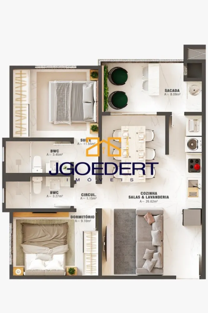 Apartamento, 2 quartos, 73 m² - Foto 14
