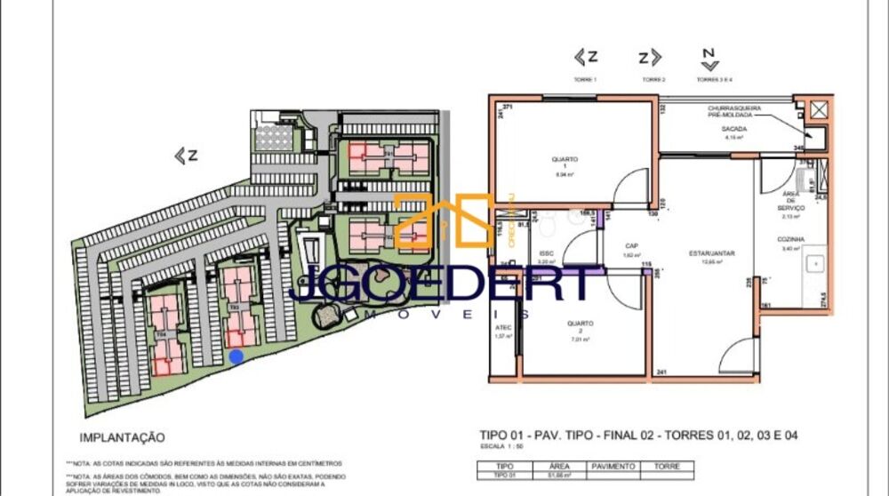 Apartamento, 2 quartos, 64 m² - Foto 1
