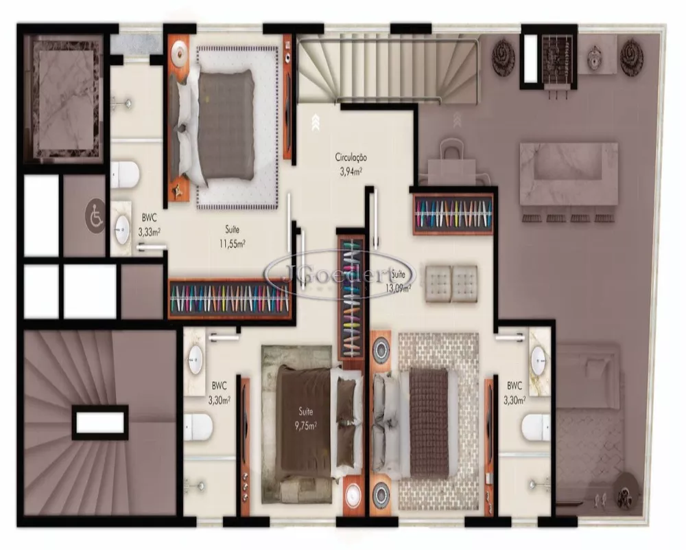 Apartamento, 3 quartos, 228 m² - Foto 3