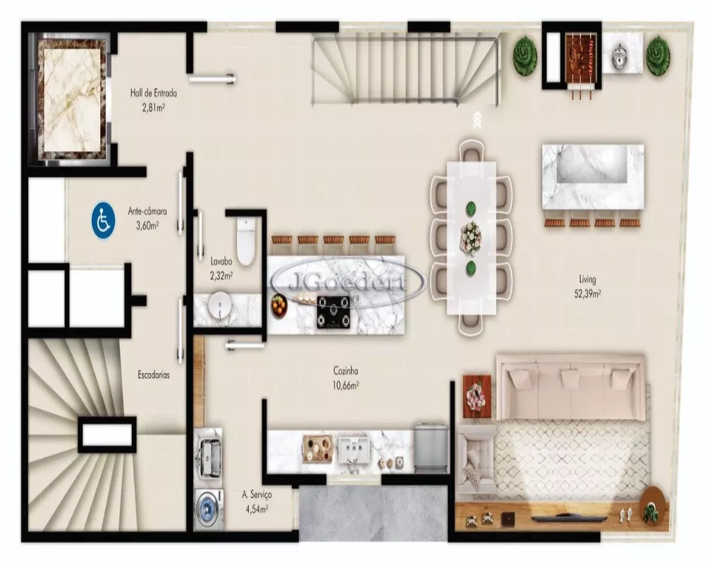 Apartamento, 3 quartos, 228 m² - Foto 2