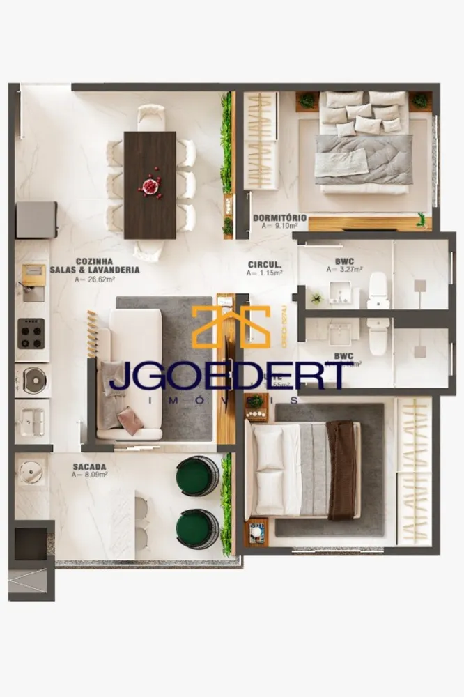 Apartamento, 1 quarto, 73 m² - Foto 14