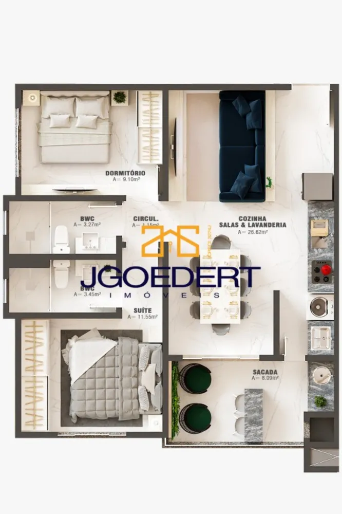 Apartamento, 2 quartos, 73 m² - Foto 14