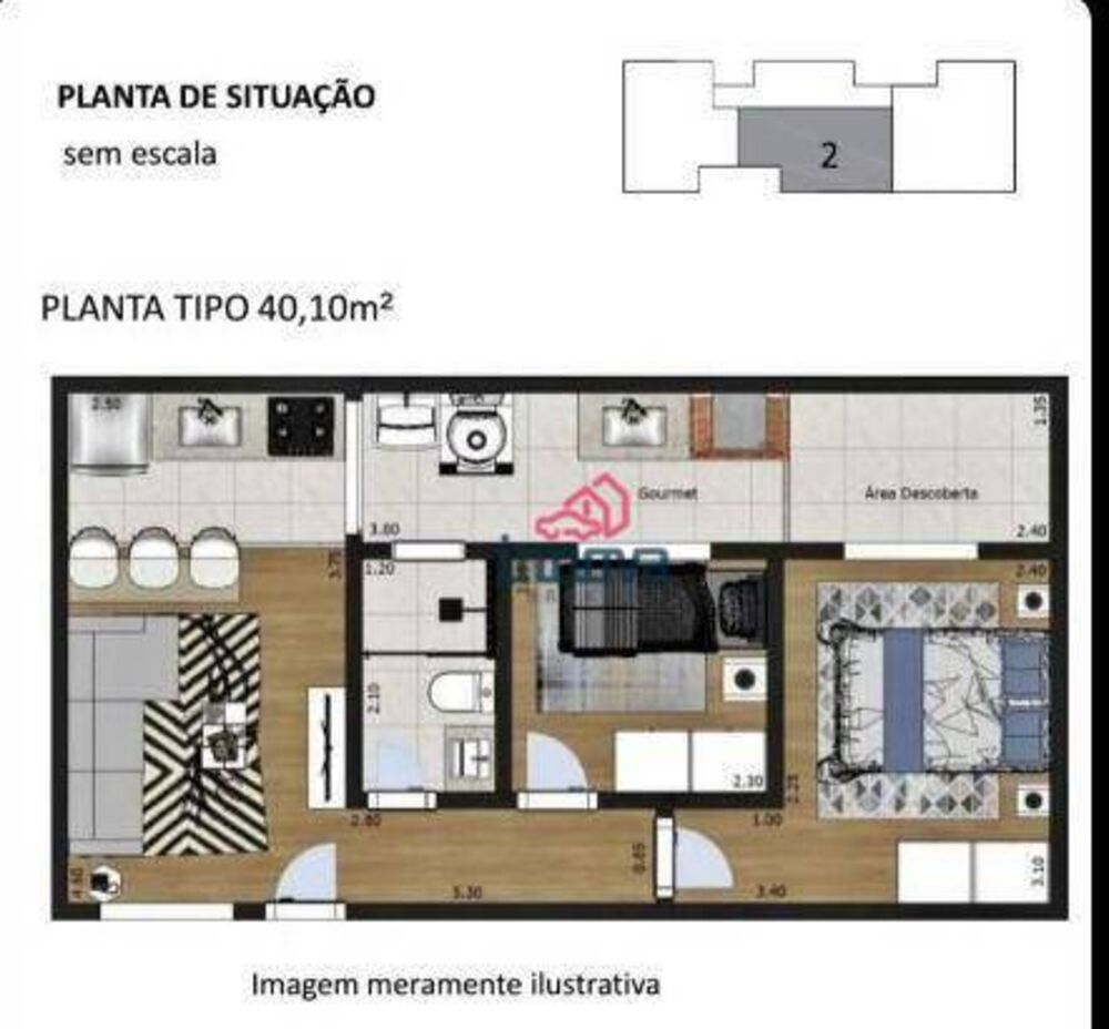 Casa de Condomínio, 2 quartos - Foto 13