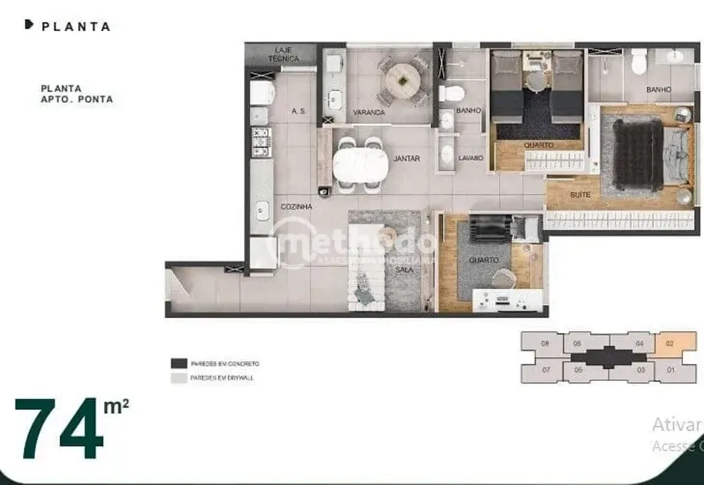 Apartamento, 2 quartos, 54 m² - Foto 4