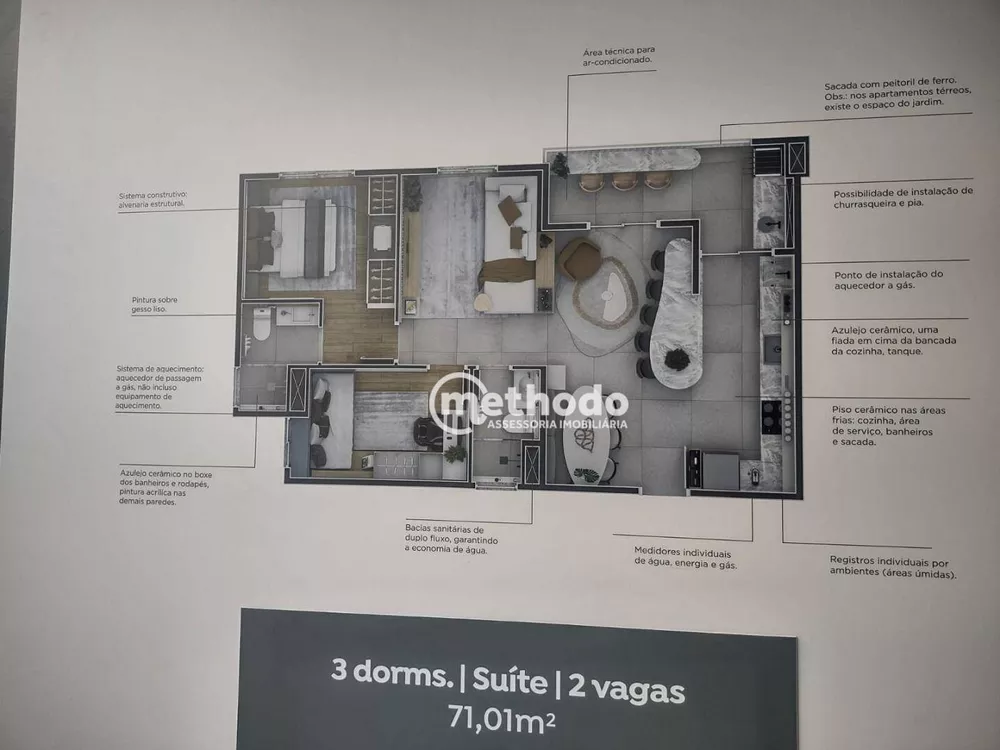 Apartamento à venda com 2 quartos, 56m² - Foto 2