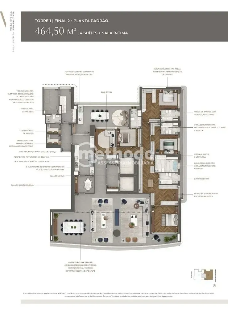 Apartamento, 4 quartos, 464 m² - Foto 1