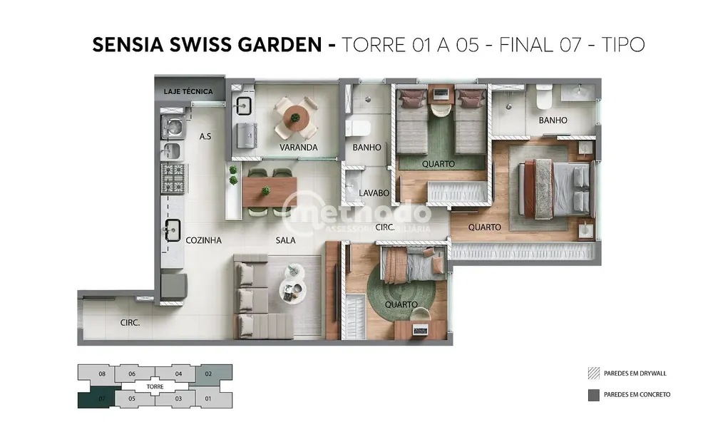 Apartamento, 2 quartos, 54 m² - Foto 1