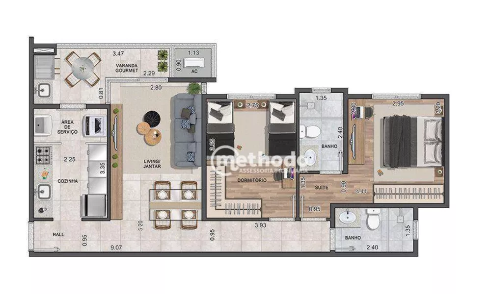 Apartamento à venda com 2 quartos, 70m² - Foto 4