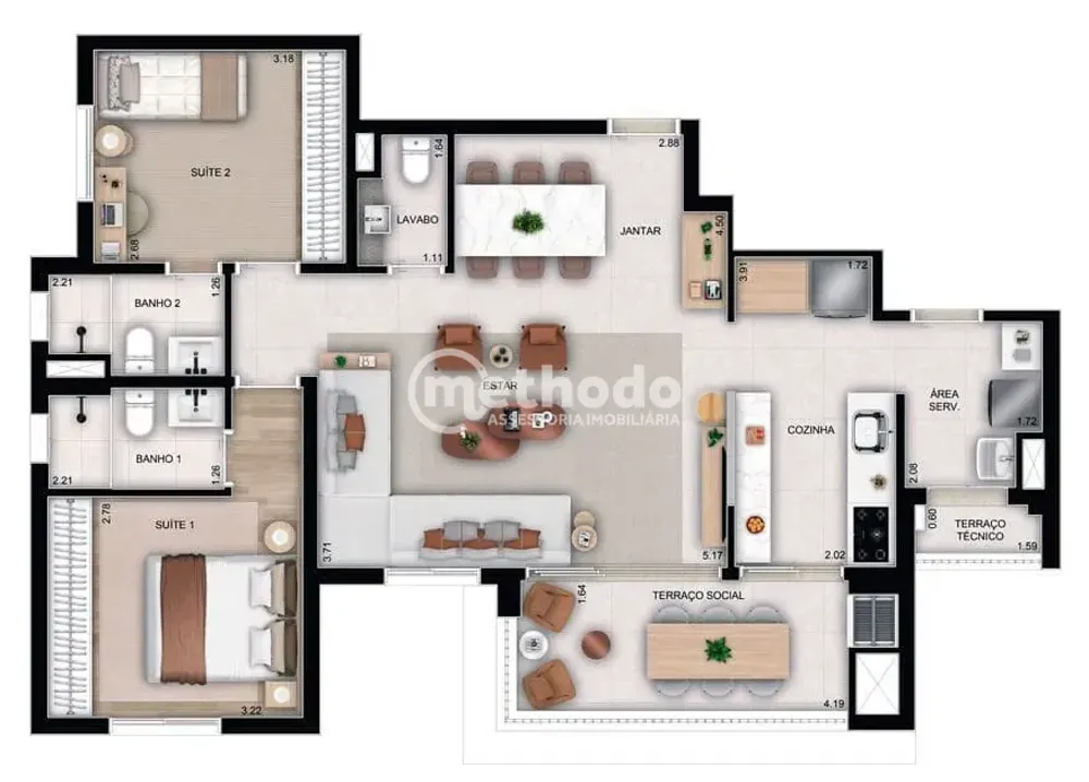 Apartamento, 3 quartos, 85 m² - Foto 3