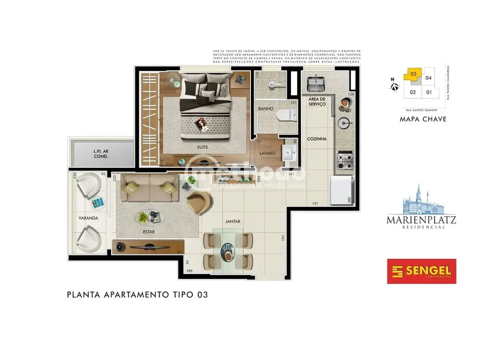 Apartamento, 1 quarto, 39 m² - Foto 1