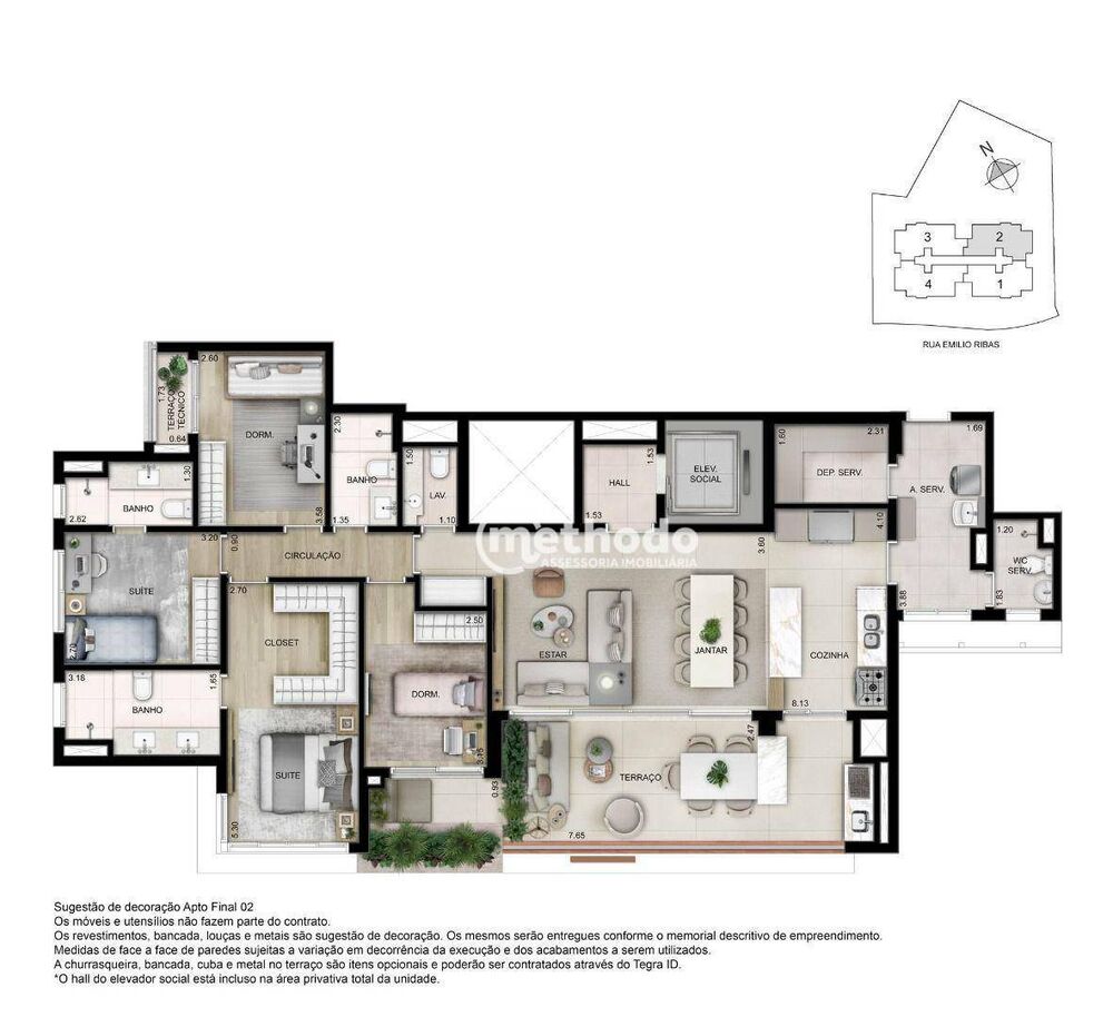 Apartamento à venda com 4 quartos, 157m² - Foto 4