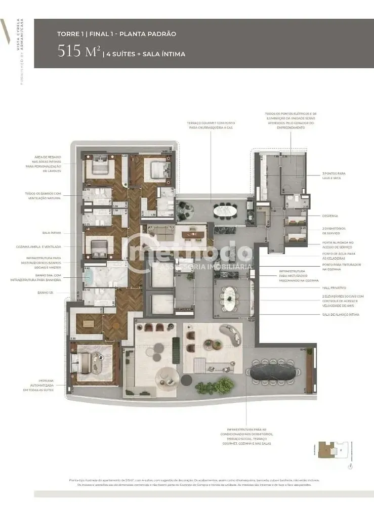 Apartamento, 4 quartos, 515 m² - Foto 2