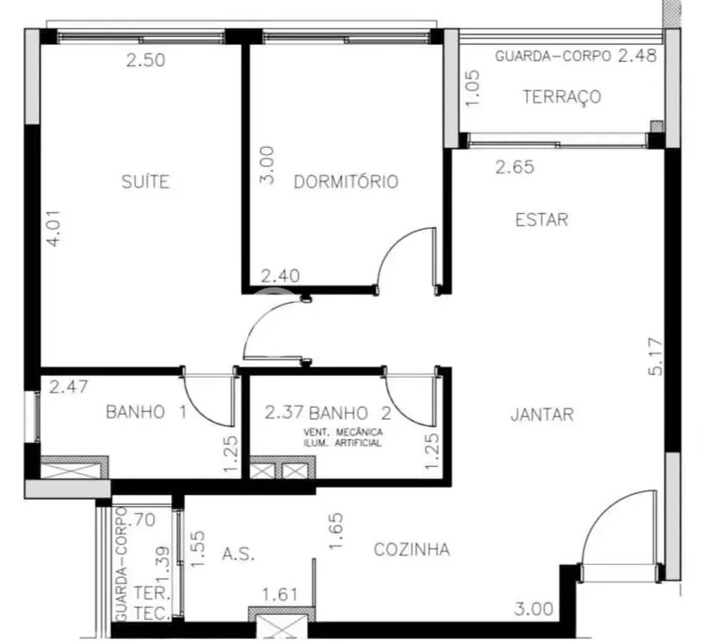 Apartamento, 2 quartos, 57 m² - Foto 2
